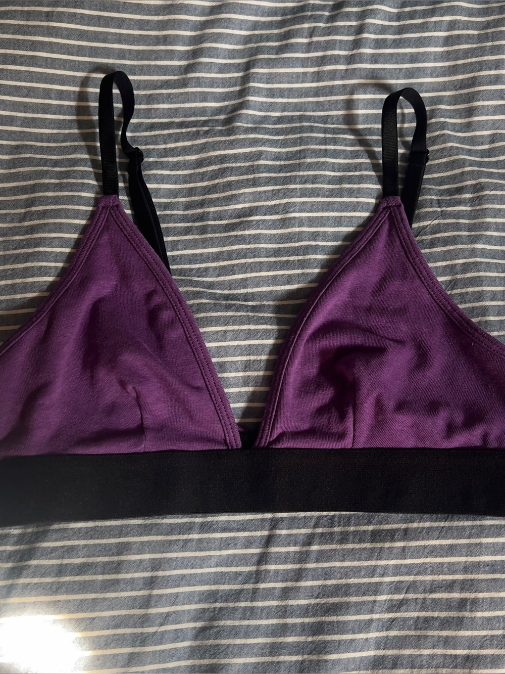 purple bralette